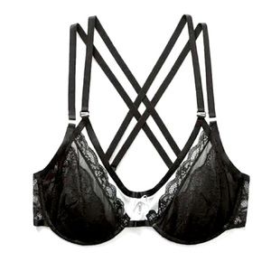 Ashley Graham Black Lace Bra